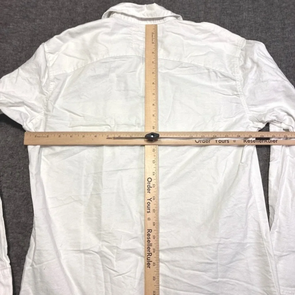 Levi's‎ Western Shirt Mens M White Pearl Snap Button Long Sleeve Cotton